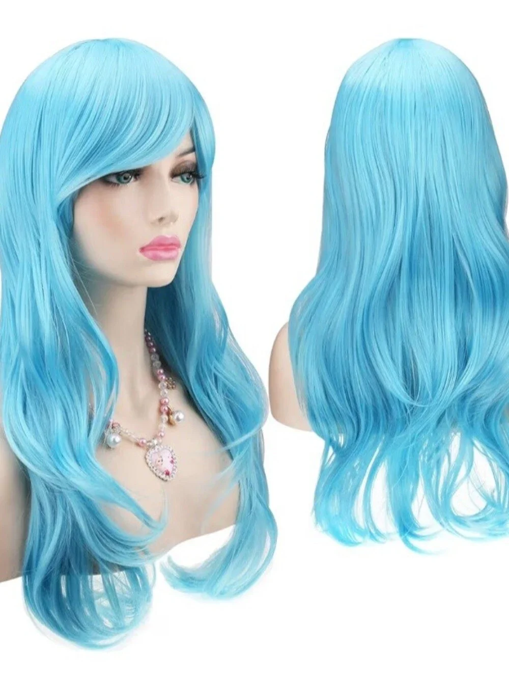 Blue Long Wig
